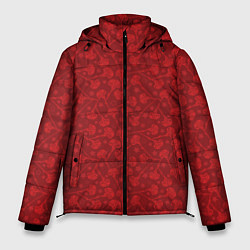 Куртка зимняя мужская Поминальные Гвоздики, цвет: 3D-черный