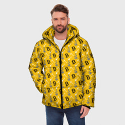 Куртка зимняя мужская Добыча Биткоинов, цвет: 3D-черный — фото 2