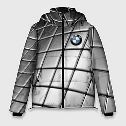 Куртка зимняя мужская BMW pattern 2022, цвет: 3D-светло-серый