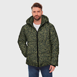 Куртка зимняя мужская Цифра Флора пиксельный камуфляж, цвет: 3D-черный — фото 2