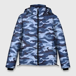 Куртка зимняя мужская Синий Камуфляж Camouflage, цвет: 3D-светло-серый
