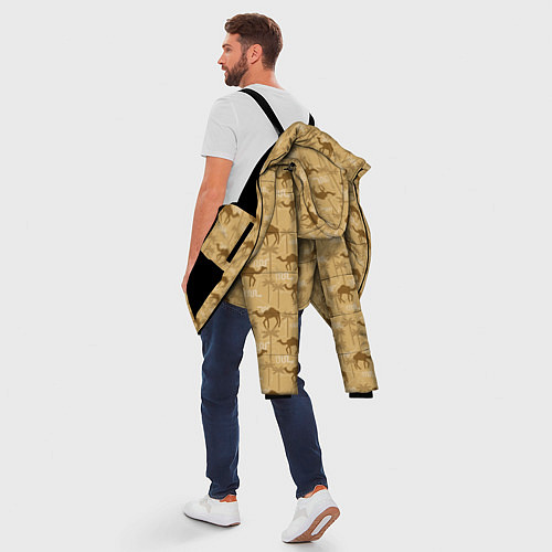 Мужская зимняя куртка Верблюды / 3D-Черный – фото 5