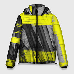 Куртка зимняя мужская Коллекция Get inspired! Абстракция Fl-42-167-l-yel, цвет: 3D-светло-серый