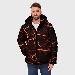 Куртка зимняя мужская Раскаленная лаваhot lava, цвет: 3D-черный — фото 2