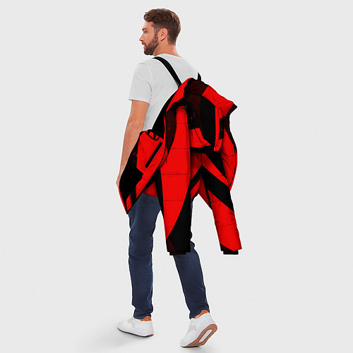 Мужская зимняя куртка HONDA RED ХОНДА КРАСНЫЙ / 3D-Черный – фото 5