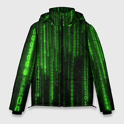 Куртка зимняя мужская Бегущий по коду, цвет: 3D-черный