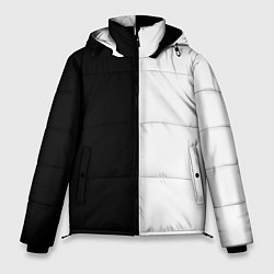 Куртка зимняя мужская Black and white чб, цвет: 3D-светло-серый