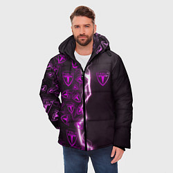 Куртка зимняя мужская TESLA HALF PATTERN, цвет: 3D-черный — фото 2