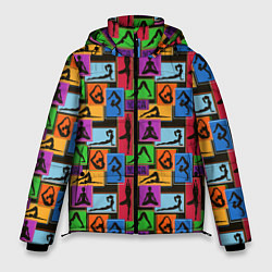 Куртка зимняя мужская Пластика Тела, цвет: 3D-черный