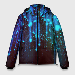 Куртка зимняя мужская Звездопад Звёздный дождь, цвет: 3D-красный