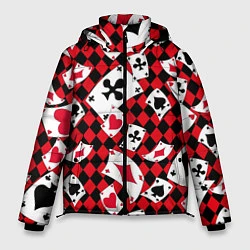 Куртка зимняя мужская Карты масти, цвет: 3D-светло-серый