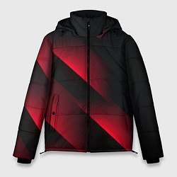 Куртка зимняя мужская Red Fade 3D Красный градиент, цвет: 3D-черный
