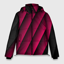 Куртка зимняя мужская Red Stripe 3D Красные полосы, цвет: 3D-красный
