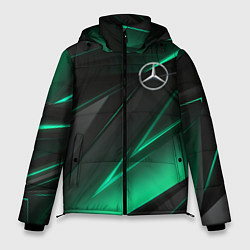 Куртка зимняя мужская MERCEDES-BENZ AMG NEON STRIPES PETRONAS, цвет: 3D-черный