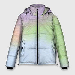 Куртка зимняя мужская Акварельный принт, цвет: 3D-светло-серый