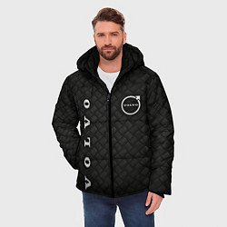 Куртка зимняя мужская Логотип VOLVO на металле, цвет: 3D-черный — фото 2