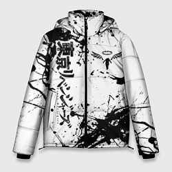 Куртка зимняя мужская Токийские мстители Tokyo Revengers logo краска, цвет: 3D-светло-серый