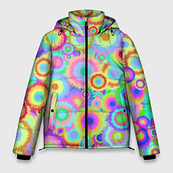 Куртка зимняя мужская Disco-Tie-Dye, цвет: 3D-черный