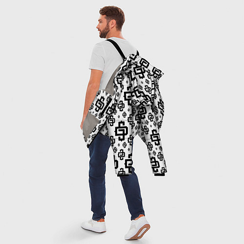 Мужская зимняя куртка White Pattern Dope Camo Dope Street Market / 3D-Светло-серый – фото 5