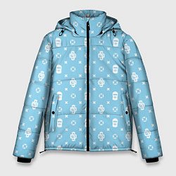 Куртка зимняя мужская Узор Sky Blue Dope Ski Mask Camo Dope Street Marke, цвет: 3D-черный