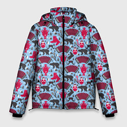 Куртка зимняя мужская Русская Символика, цвет: 3D-красный
