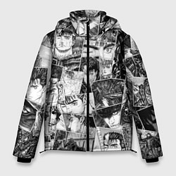 Куртка зимняя мужская Berserk pattern, цвет: 3D-черный