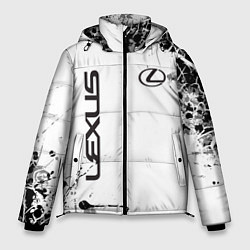 Куртка зимняя мужская Lexus texture Трещины, цвет: 3D-черный