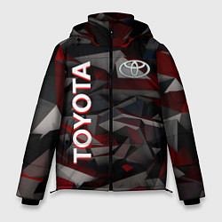Куртка зимняя мужская Toyota тойота abstraction, цвет: 3D-светло-серый