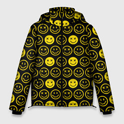Куртка зимняя мужская Nirvana смайлики, цвет: 3D-светло-серый