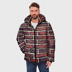 Куртка зимняя мужская Brick Wall, цвет: 3D-черный — фото 2