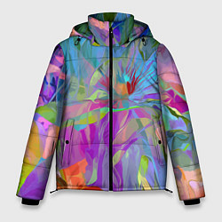 Куртка зимняя мужская Abstract color pattern Summer 2022, цвет: 3D-красный