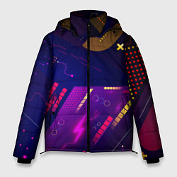 Мужская зимняя куртка Cyber neon pattern Vanguard