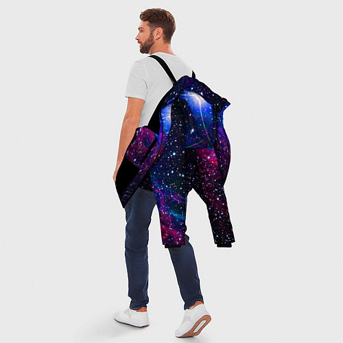 Мужская зимняя куртка Открытый космос Star Neon / 3D-Черный – фото 5