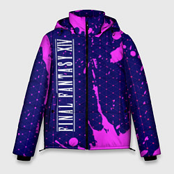 Куртка зимняя мужская FINAL FANTASY XIV Краска Вертикально, цвет: 3D-черный