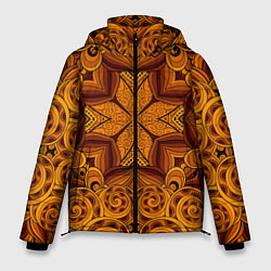 Куртка зимняя мужская Классическая абстракция, цвет: 3D-светло-серый