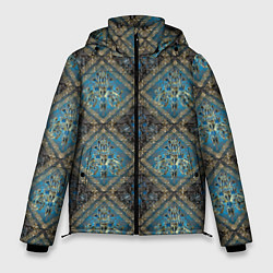 Куртка зимняя мужская Классические паттерны, цвет: 3D-черный