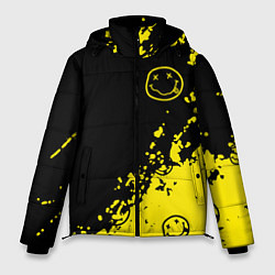 Куртка зимняя мужская Nirvana смайл, цвет: 3D-светло-серый