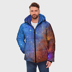 Куртка зимняя мужская Яркая вселенная, цвет: 3D-черный — фото 2