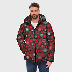 Куртка зимняя мужская Остатки вируса, цвет: 3D-светло-серый — фото 2