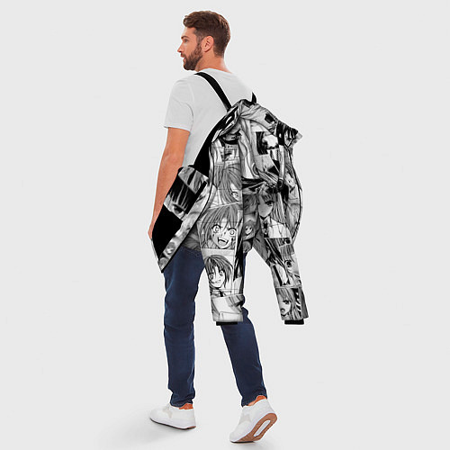 Мужская зимняя куртка Когда плачут цикады pattern / 3D-Черный – фото 5