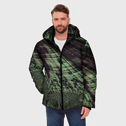Куртка зимняя мужская Камуфляжный змеиный фрактал, цвет: 3D-светло-серый — фото 2