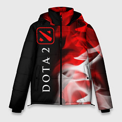 Куртка зимняя мужская DOTA 2 Пламя Вертикально, цвет: 3D-черный