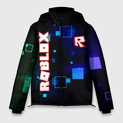 Куртка зимняя мужская ROBLOX неоновые кубики, цвет: 3D-черный