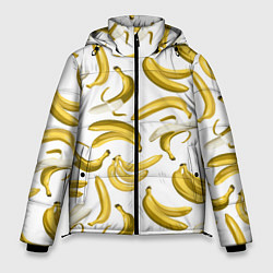 Куртка зимняя мужская Кругом бананы, цвет: 3D-черный