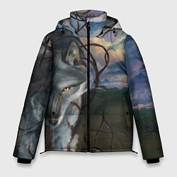 Куртка зимняя мужская IN COLD wolf without logo, цвет: 3D-красный