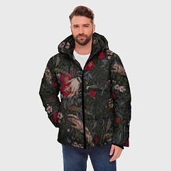 Куртка зимняя мужская Ботаника, цвет: 3D-красный — фото 2