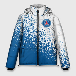 Куртка зимняя мужская Psg синие брызги, цвет: 3D-красный