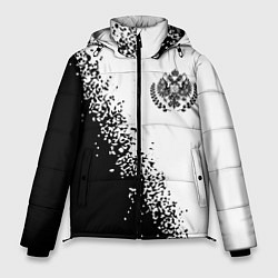 Куртка зимняя мужская RUSSIAN EMPIRE - ГЕРБ Спрей, цвет: 3D-черный