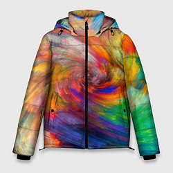 Куртка зимняя мужская MULTICOLORED SWIRLS, цвет: 3D-светло-серый