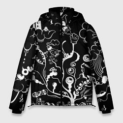 Куртка зимняя мужская Музыкальное древо, цвет: 3D-черный